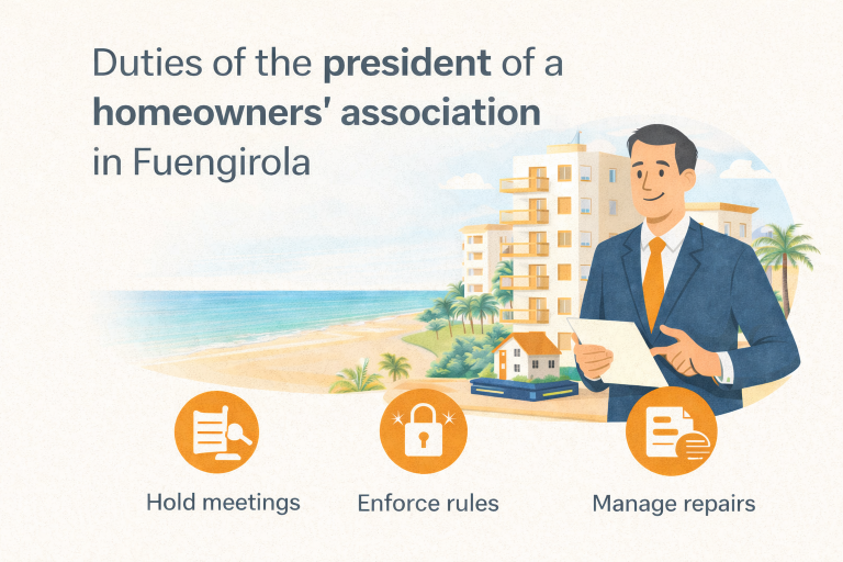 Functions of the President of a Community in Fuengirola