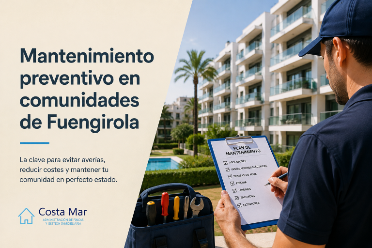 Mantenimiento preventivo en comunidades en Fuengirola