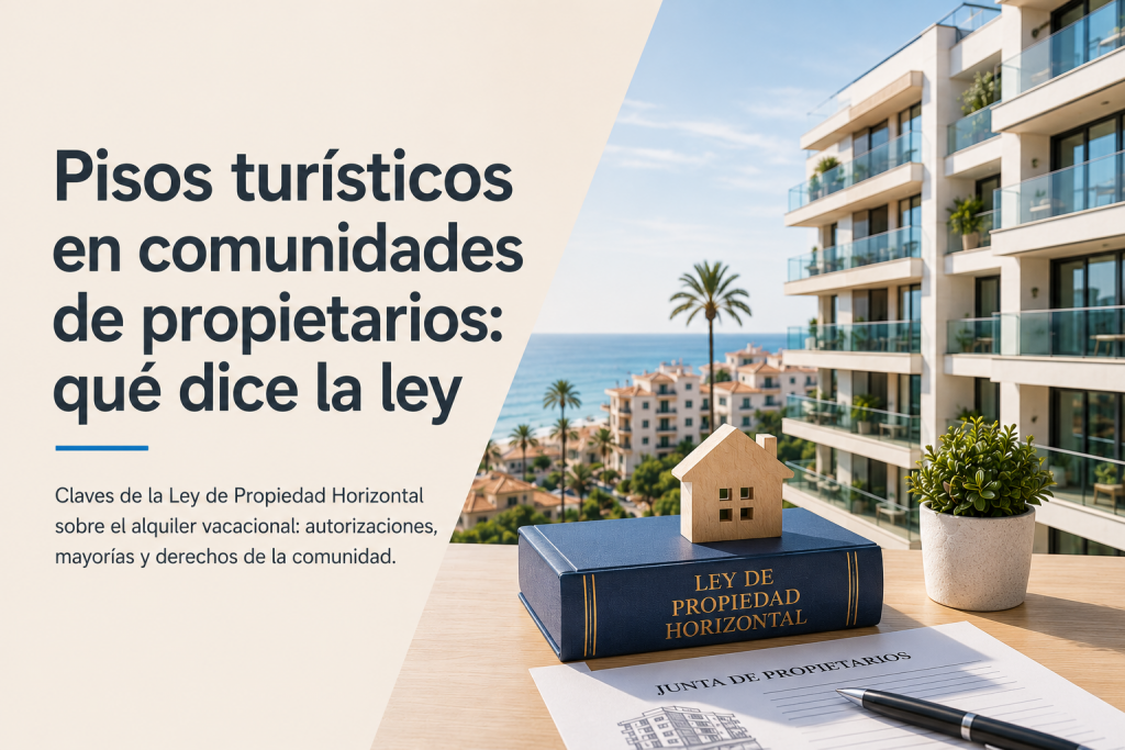 Pisos turísticos en comunidades de propietarios