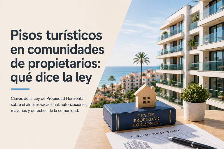 Pisos turísticos en comunidades de propietarios